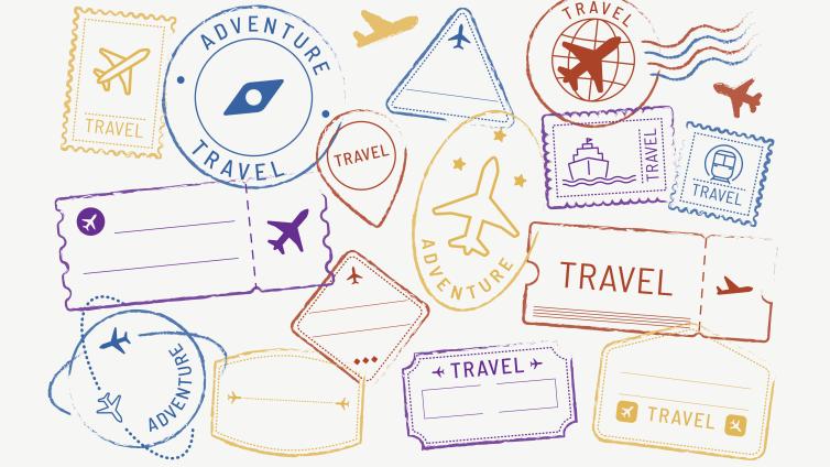 Tavel stamps